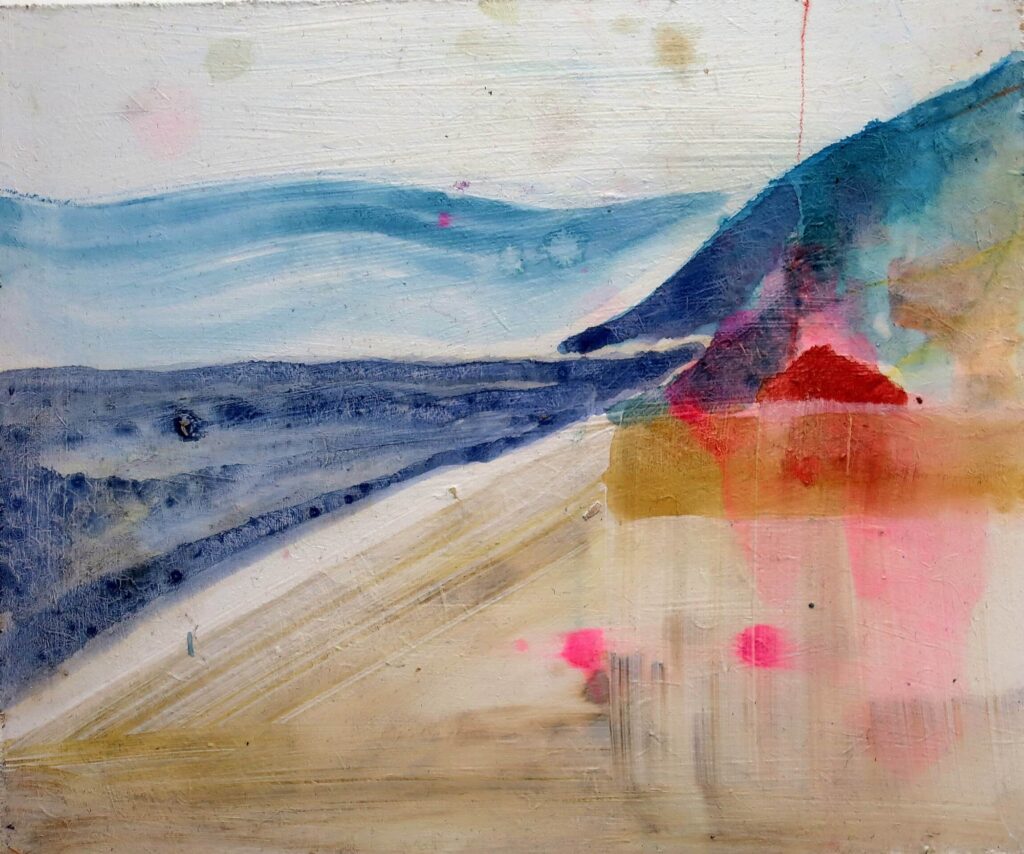 Gentle Afternoon watercolour and gesso on board 25 x 30cm 2013 Julie Brazil