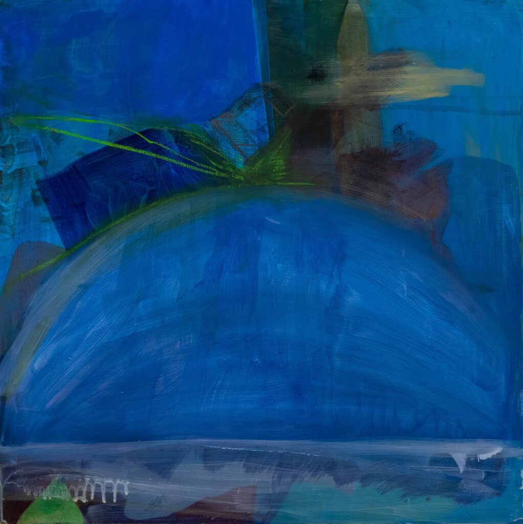 Rapture acrylic and mixed media on board 60 x 60cm Julie Brazil